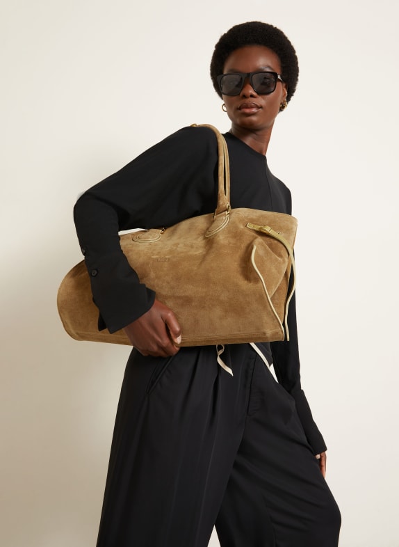 RADICA STUDIO Torba shopper MAMMA MAXI KONIAKOWY / ZŁOTY
