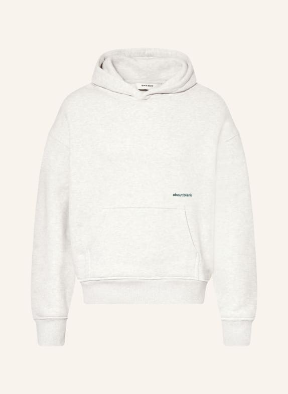 about:blank Hoodie LIGHT GRAY / GREEN
