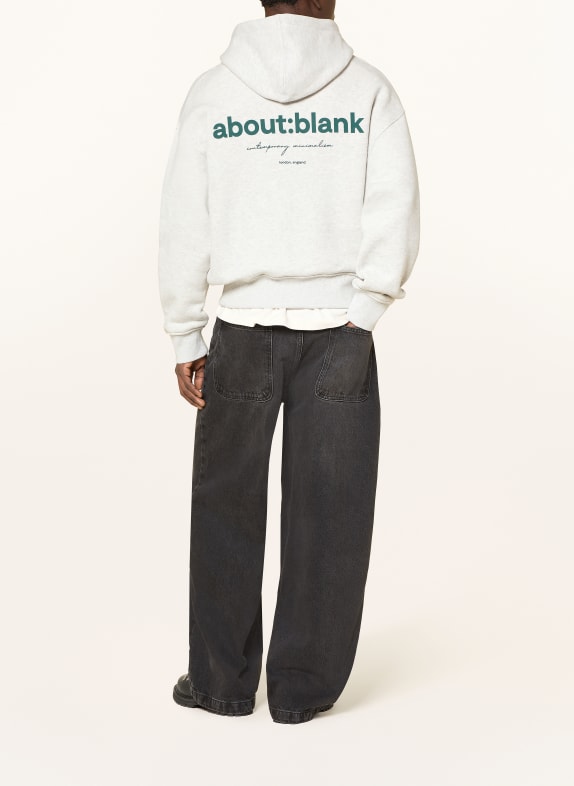 about:blank hoodie LICHTGRIJS / GROEN