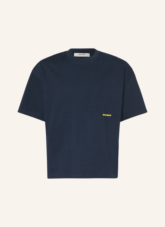 about:blank T-shirt DARK BLUE / YELLOW