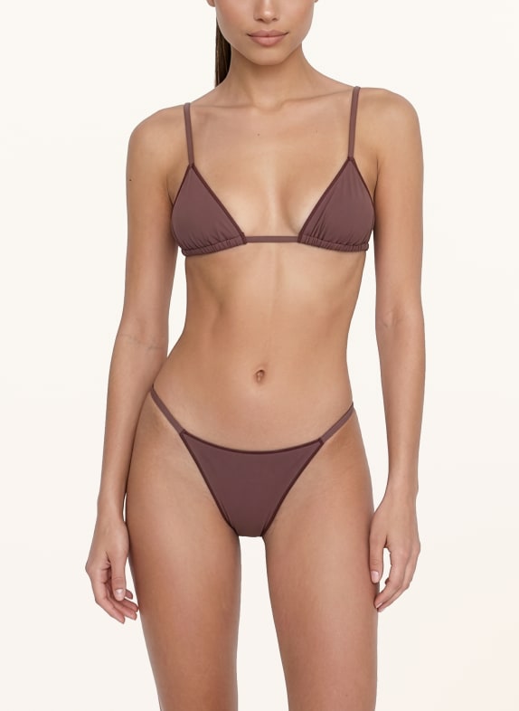 BILALI The Label Dół od bikini brazylijskiego SARA BRĄZOWY