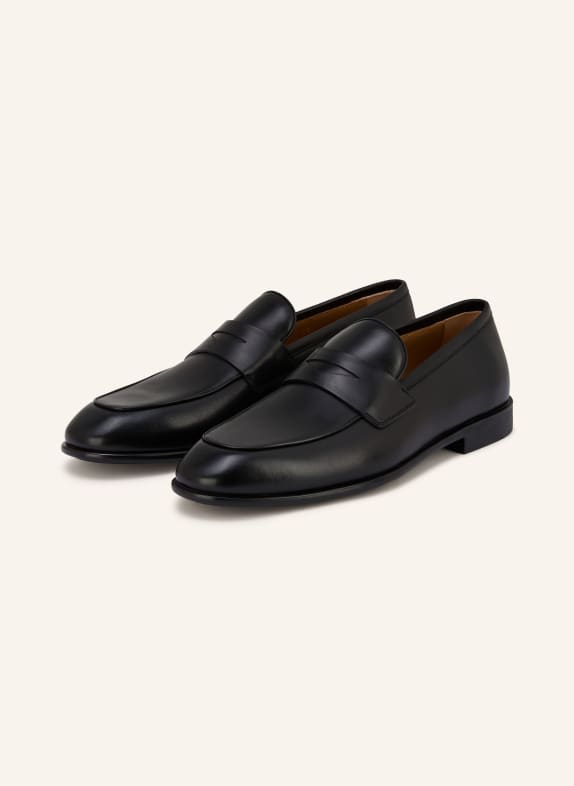 FERRAGAMO Penny loafers CZARNY