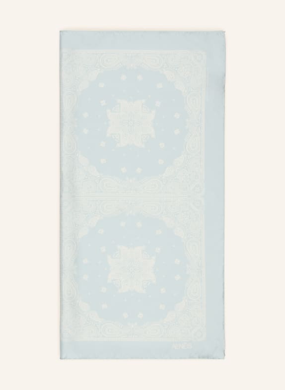 AENEIS zijden sjaal MINT / WIT