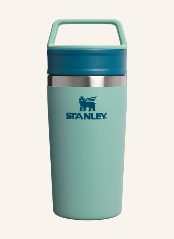 STANLEY Thermobecher THE CAFÉ-TO-GO TRAVEL MUG HELLGRÜN / SILBER / PETROL