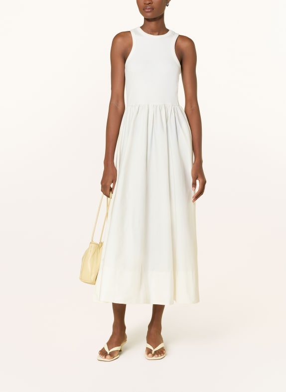 Y.A.S. Robe en mélange de matières BLANC