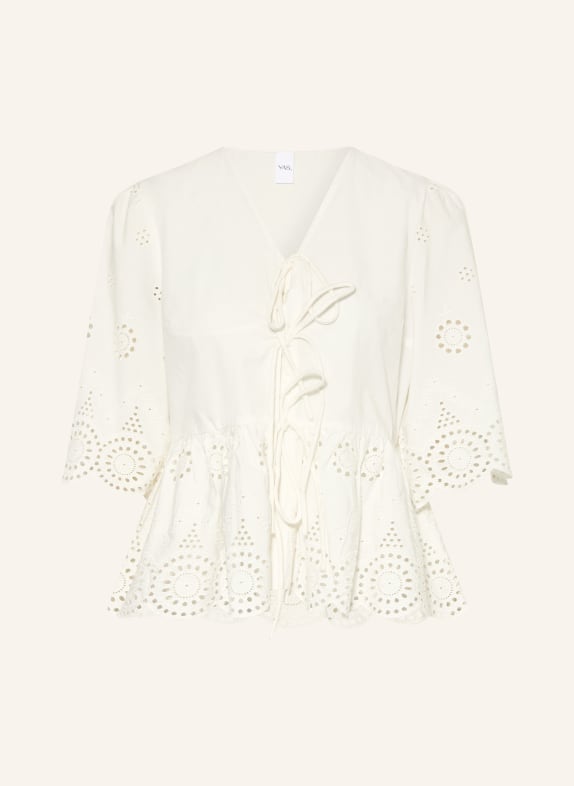 Y.A.S. Blouse with openwork lace WHITE