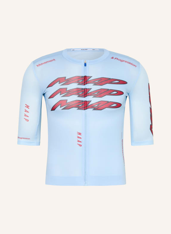 MAAP Maillot de cyclisme PULSE PRO AIR JERSEY 3.0 BLEU CLAIR / ROUGE FONCÉ / NOIR