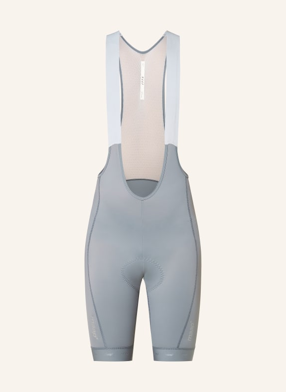 MAAP TRAINING BIB 3.0 cycling shorts with straps and padded insert GRAY / LIGHT GRAY