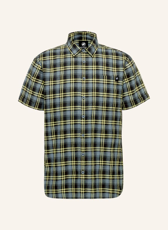 MAMMUT Outdoor-Hemd TROVAT SUMMER GRAU / GELB