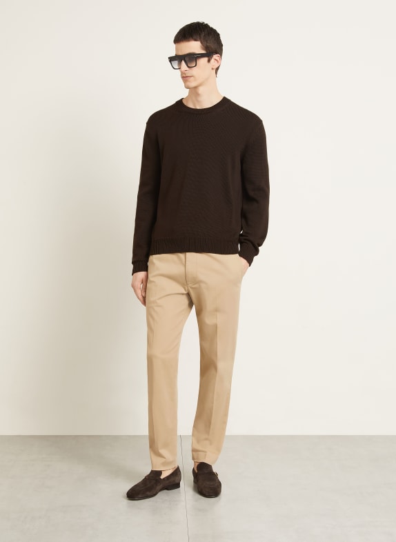 TOM FORD Trui met zijde MARRON FONCÉ