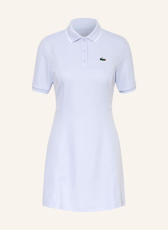 LACOSTE Piqué polo šaty TMAVĚ MODRÁ