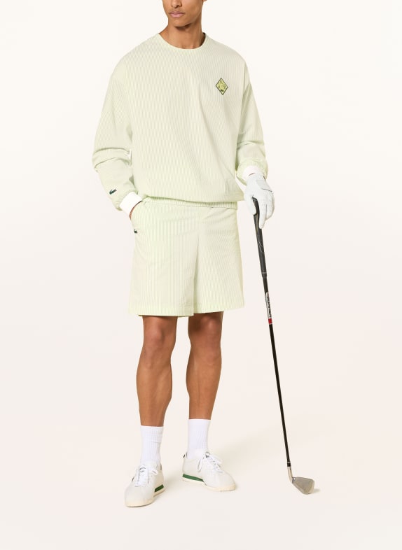 LACOSTE Sweatshirt LICHTGROEN / WIT