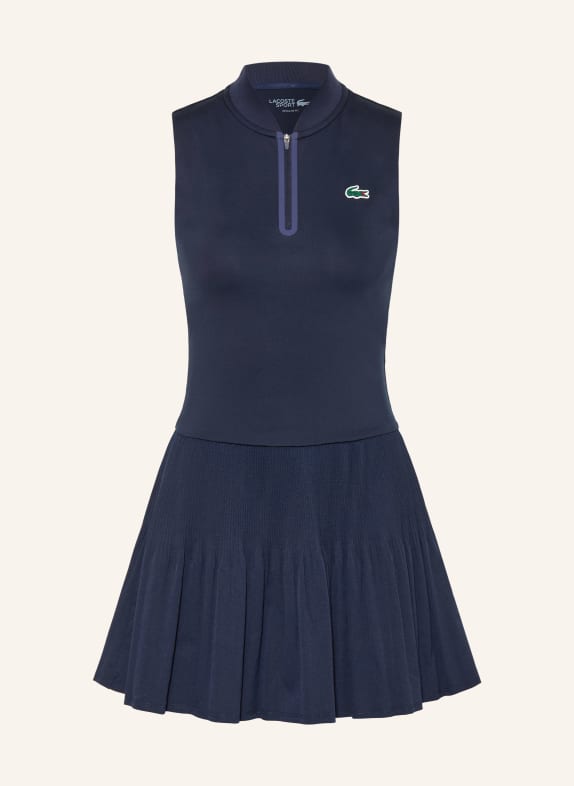 LACOSTE Pleated tennis dress DARK BLUE