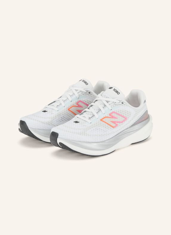new balance Chaussures de course 1080 BLANC / ROSE FUCHSIA / ORANGE