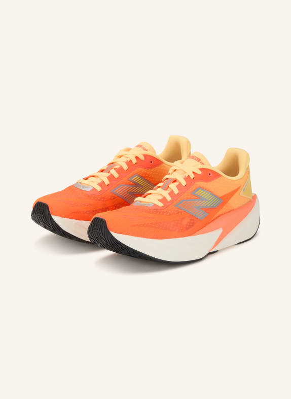 new balance Laufschuhe FUELCELL REBEL V5 NEONORANGE / SILBER