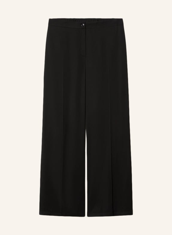 PERSONA MARINA RINALDI Spodnie z satyny PMRSAUNA CZARNY