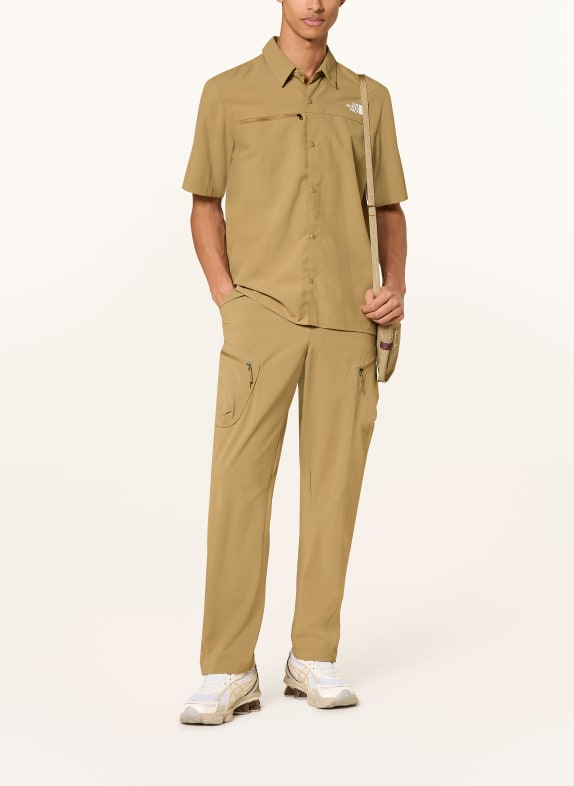 THE NORTH FACE Outdooroverhemd PACKABLE SHORT SLEEVE BEIGE