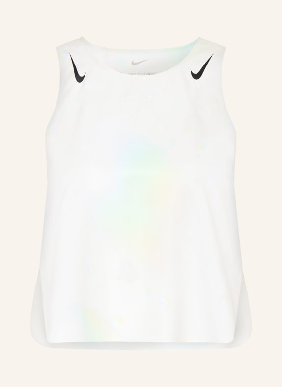 Nike Haut de course AEROSWIFT BLANC / VERT CLAIR / BLEU CLAIR