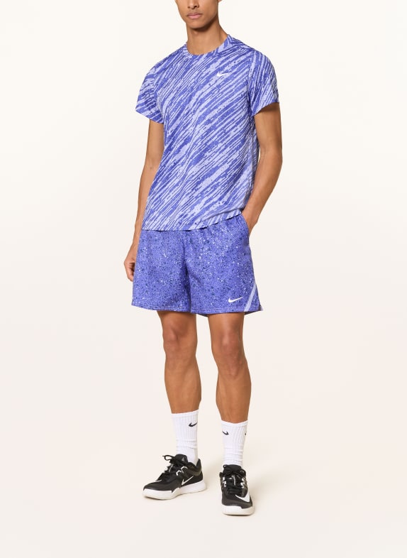 Nike Funktions-T-shirt NIKECOURT VICTORY LJUSBLÅ / MÖRKBLÅ