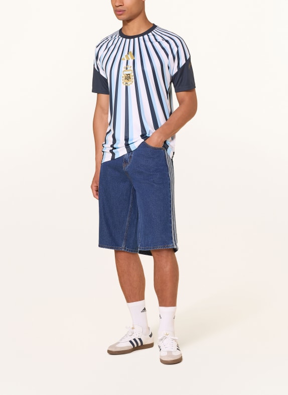 adidas Uppvärmningströja ARGENTINIEN 26 HEMMA VIT / LJUSBLÅ / MÖRKBLÅ