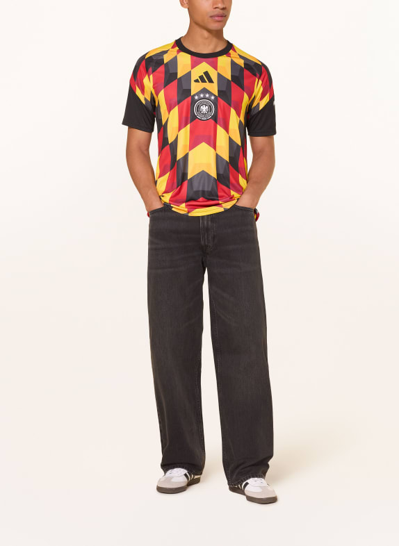 adidas Aufwärmtrikot DEUTSCHLAND 2026 HEIM SCHWARZ / ROT / GELB