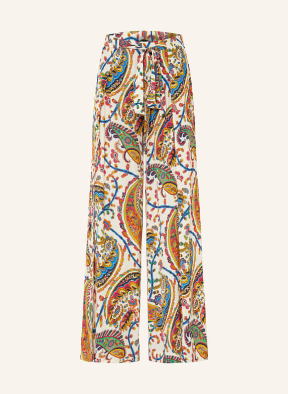 ETRO Marlenehose WEISS / PINK / ORANGE
