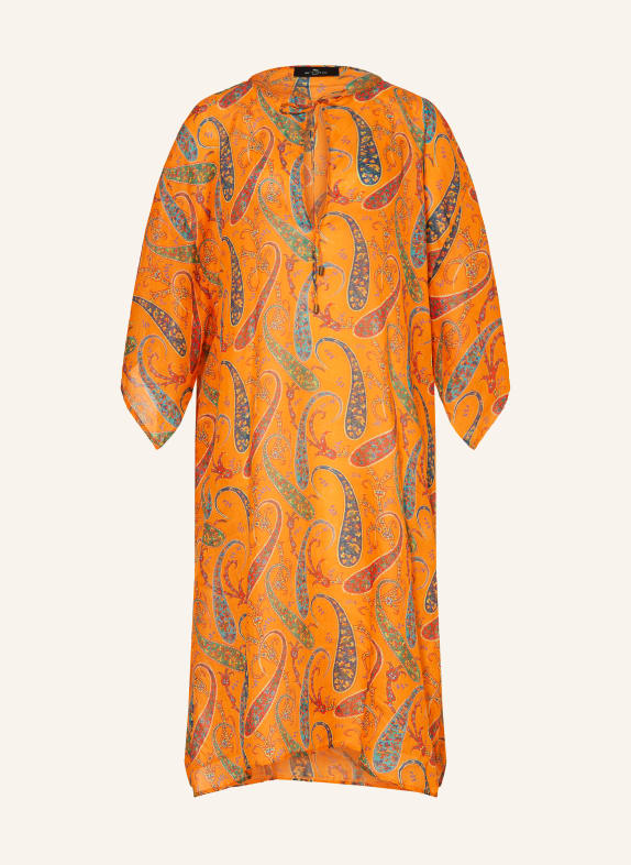 ETRO Robe de plage ORANGE / VERT / BLEU PÉTROLE