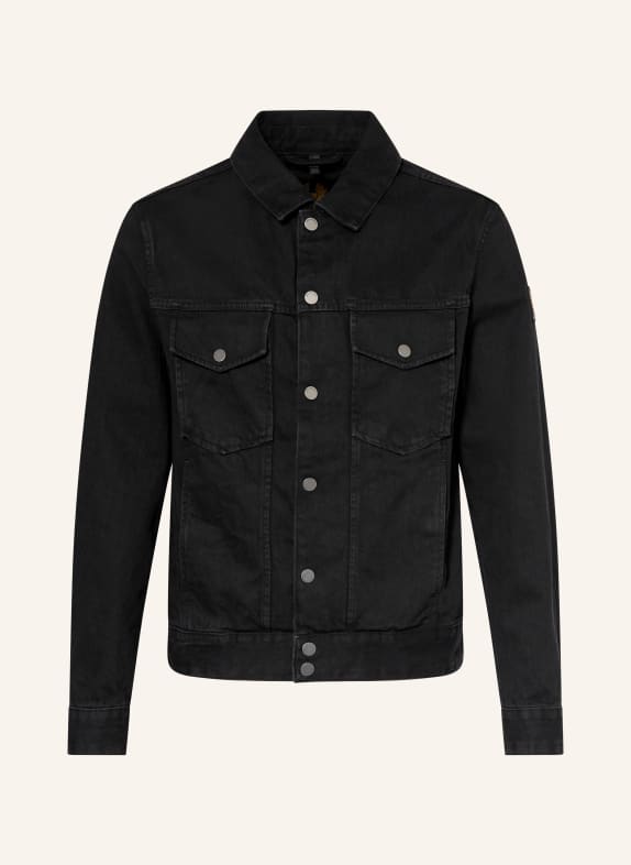 BELSTAFF Džínová bunda PISTON WSBLK Washed Black