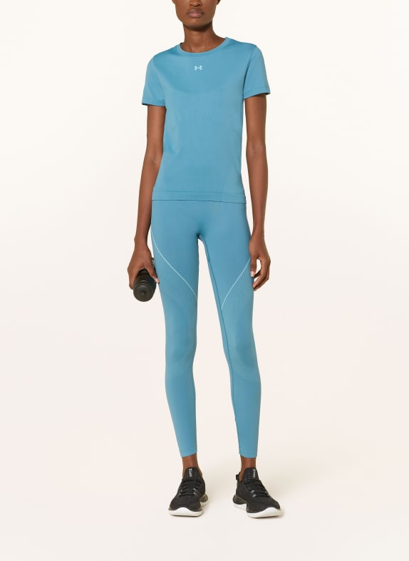 UNDER ARMOUR T-shirt UA VANISH SEAMLESS PETROL