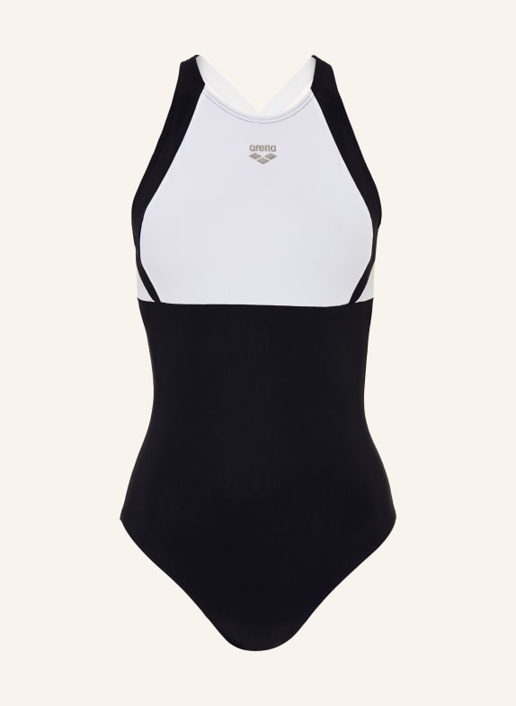 arena Maillot de bain sculptant LINDA avec protection UV NOIR / BLANC