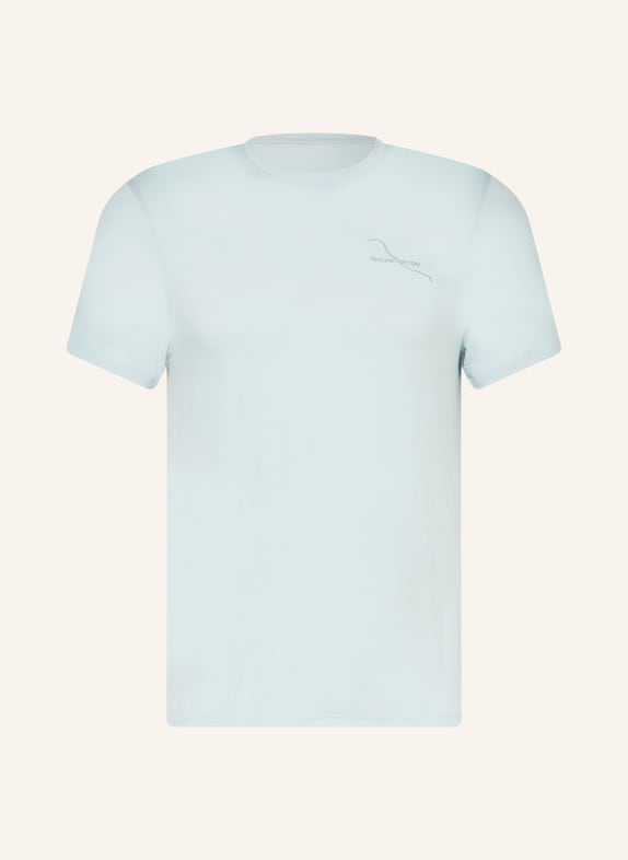 odlo POSTCARDS T-shirt made of merino wool LIGHT BLUE / BLACK