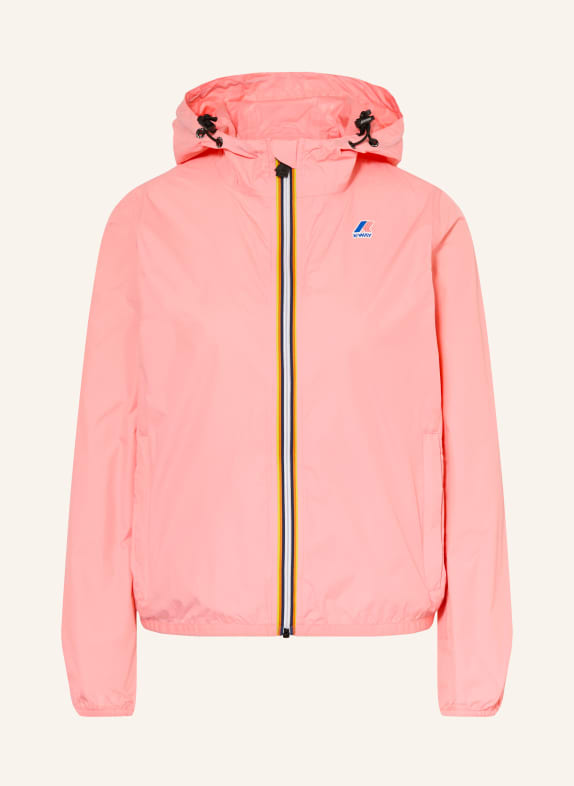 K-WAY Regenjacke LE VRAI 4.0 CLAUDETTE ROSA / ORANGE / GELB