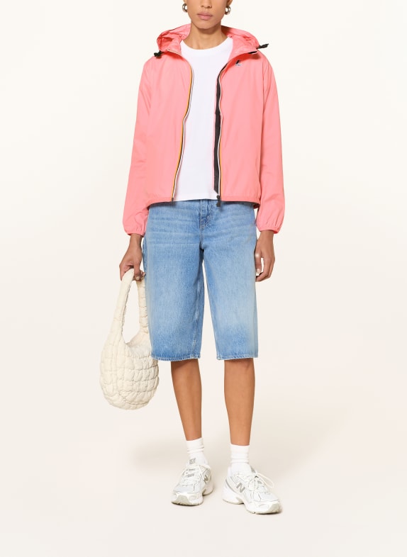 K-WAY Regenjacke LE VRAI 4.0 CLAUDETTE ROSA / ORANGE / GELB