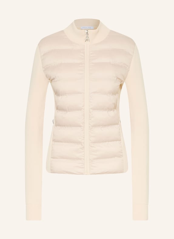 PATRIZIA PEPE Steppjacke im Materialmix CREME