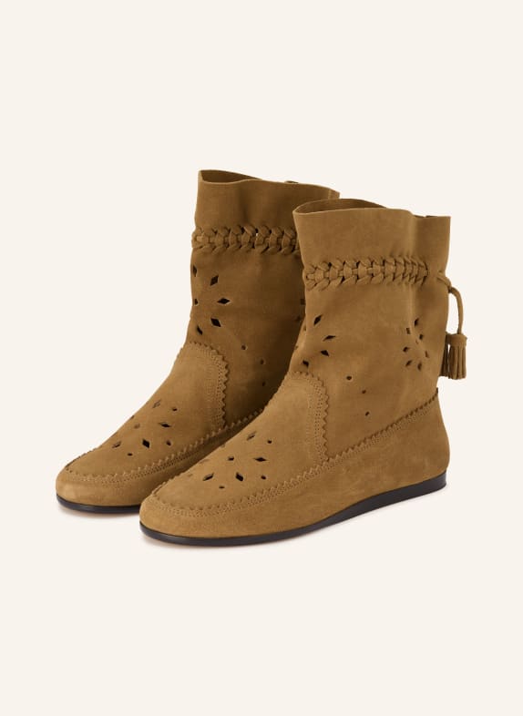 ISABEL MARANT Boots WOOSTA mit Cut-outs TAUPE