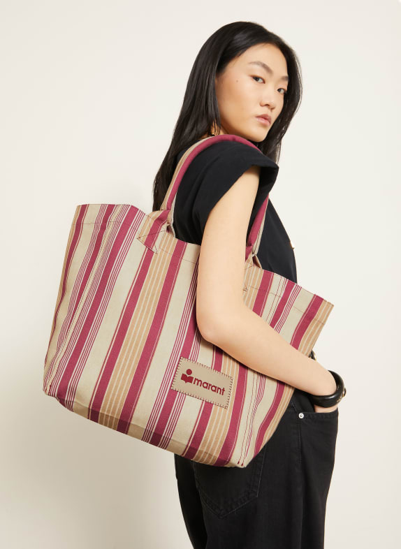 ISABEL MARANT Shopper YENKY SMALL BEIGE / VIEUX ROSE / CRÈME