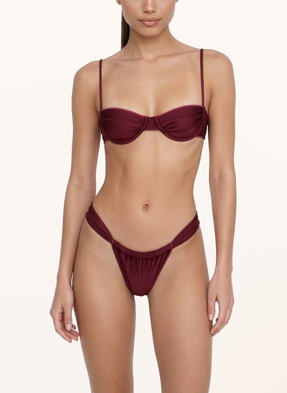 BILALI The Label Bikiny s ramínky ALEX TMAVĚ ČERVENÁ
