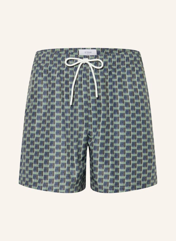 ETON Swim shorts BLUE GRAY / OLIVE / KHAKI