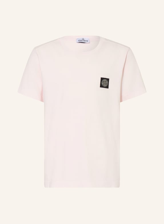 STONE ISLAND JUNIOR T-shirt LIGHT PINK