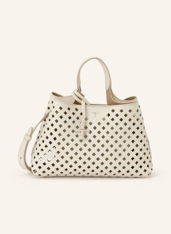 TOD'S Handtasche SMALL CREME / SILBER