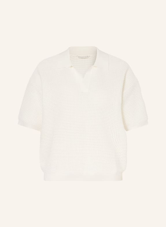JEANNE BARET Dzianinowa koszulka polo SAFFRON BIAŁY