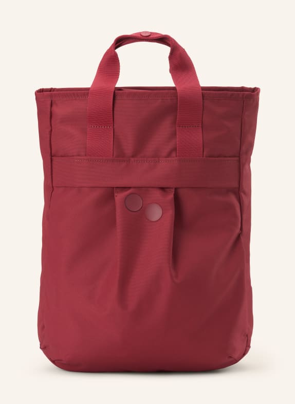 pinqponq Plecak KOMO z przegrodą na laptopa CIEMNOCZERWONY