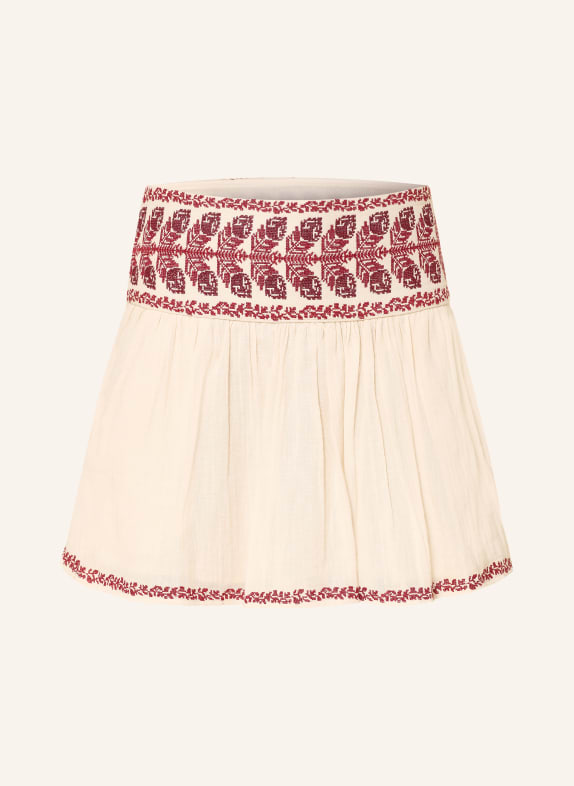 MARANT ÉTOILE PICADILIA Skirt BEIGE / DARK RED / RED