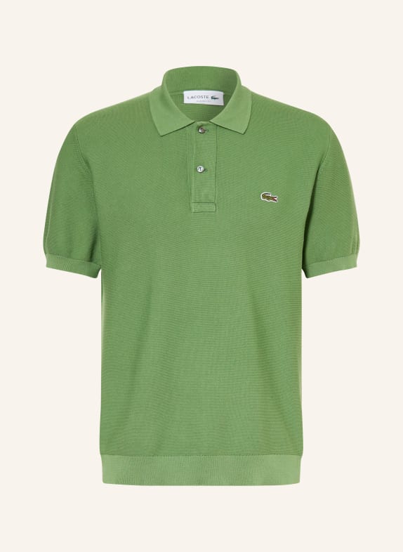 LACOSTE Classic Fit Knitted Polo Shirt GREEN