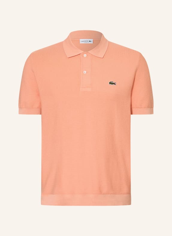 LACOSTE Polo en maille coupe classique SAUMON
