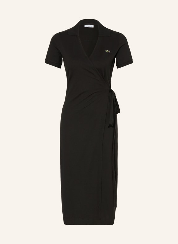 LACOSTE wikkeljurk ZWART