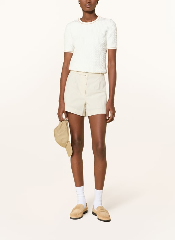 LACOSTE Gebreide trui WIT / BEIGE