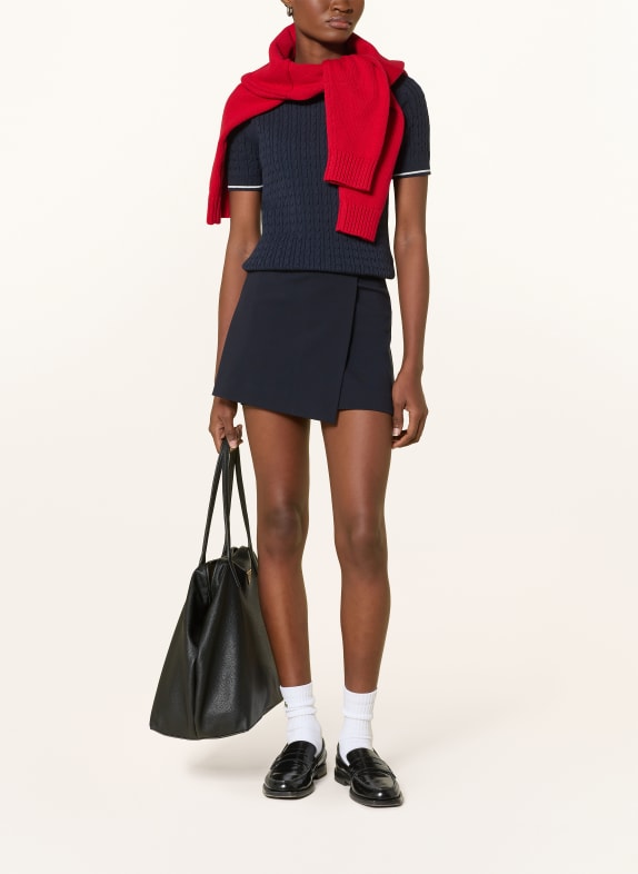 LACOSTE Gebreide trui DONKERBLAUW / WIT