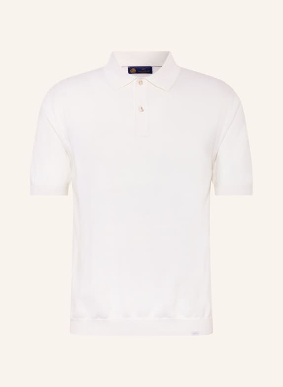 PAUL & SHARK Strick-Poloshirt mit Seide WEISS