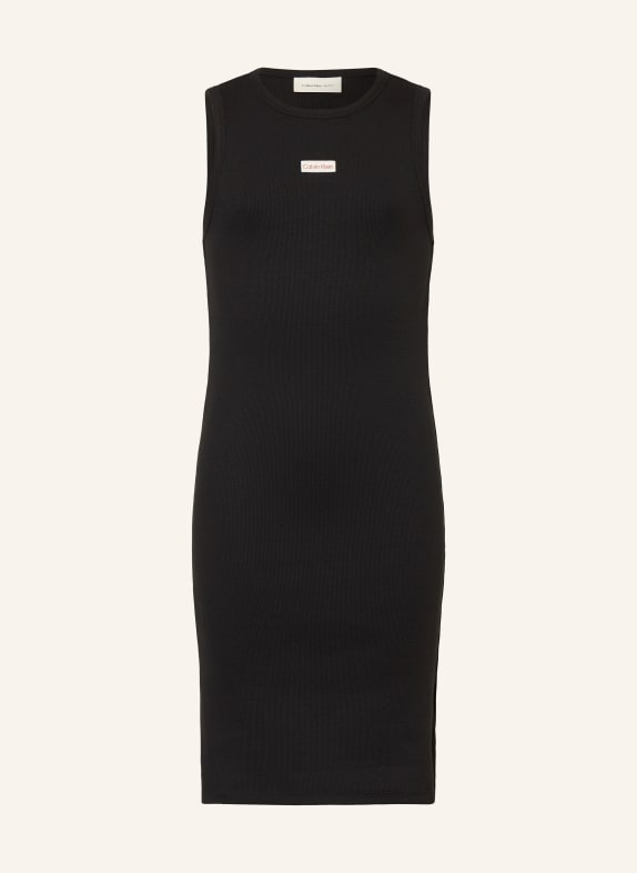 Calvin Klein Jerseyjurk ZWART